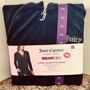 Juicy Couture x Mean Girls Velour Jacket Black XXL NWT